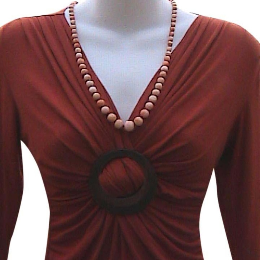 14k Yellow Gold Precious Marble Beads Necklace